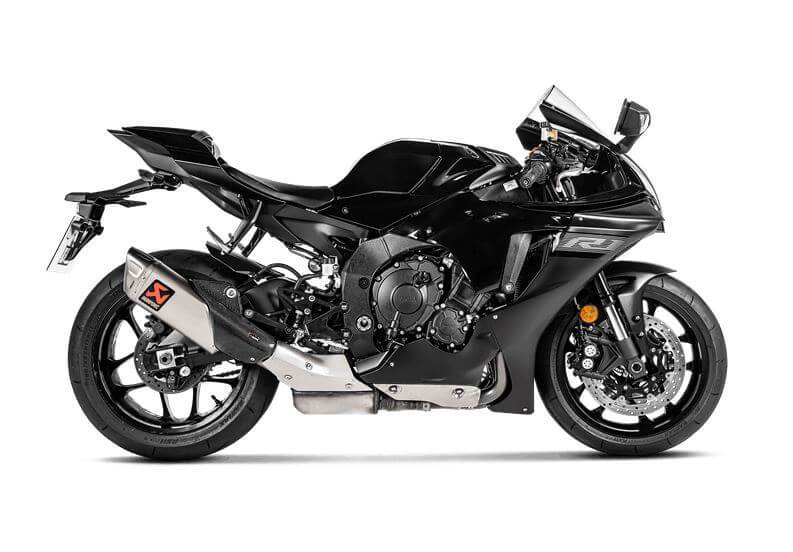 Akrapovic Slip-On Line (Titanium) Exhaust '15-'23 Yamaha YZF R1/R1M