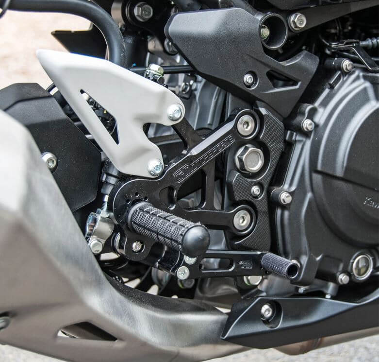 Buy Woodcraft Complete Rearset Kit w/Pedals '18-'22 Kawasaki Ninja 400
