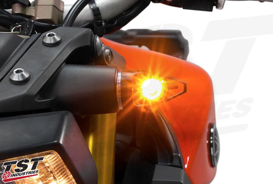 TST Industries Mech-GTR Front LED Turn Signals for Yamaha FZ-07/MT-07/FZ-09/MT-09/FZ1