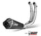MIVV Delta Race Black Stainless Steel Full Exhaust '21-'22 Aprilia Tuono 660