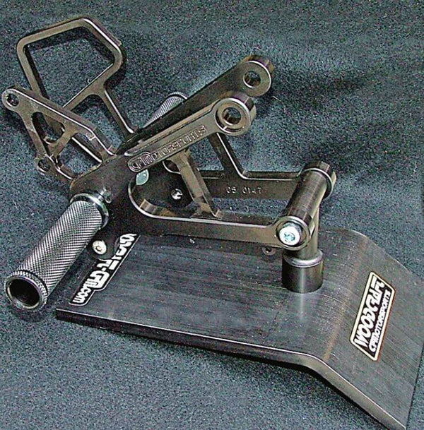 Woodcraft Complete Rearset Kit for '07-'08 Kawasaki ZX-6R