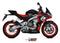 MIVV Delta Race Black Stainless Steel Full Exhaust '21-'22 Aprilia Tuono 660
