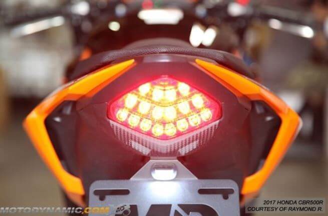 Motodynamic Sequential LED Tail Light 2016-2018 Honda CBR500R/CB500F/CB500X