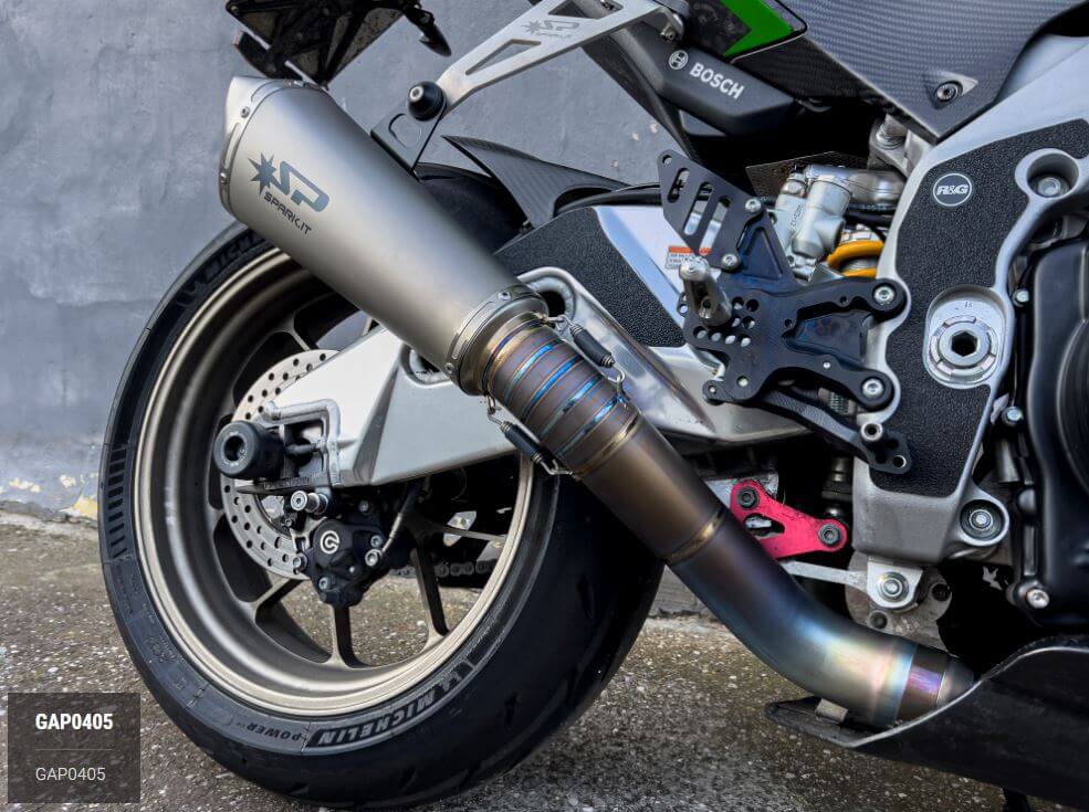 Spark KONIX Titanium Slip-On Exhaust '17-'20 Aprilia RSV4 RR/RF, '17-'20  Tuono V4 RR/Factory