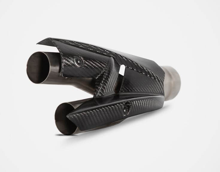 サク ZARD Titanium Slip-On Exhaust 21-23 Triumph Speed Triple