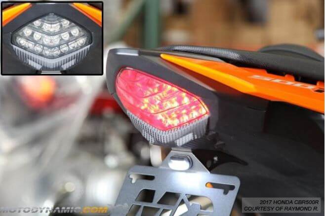 Motodynamic Sequential LED Tail Light 2016-2018 Honda CBR500R/CB500F/CB500X