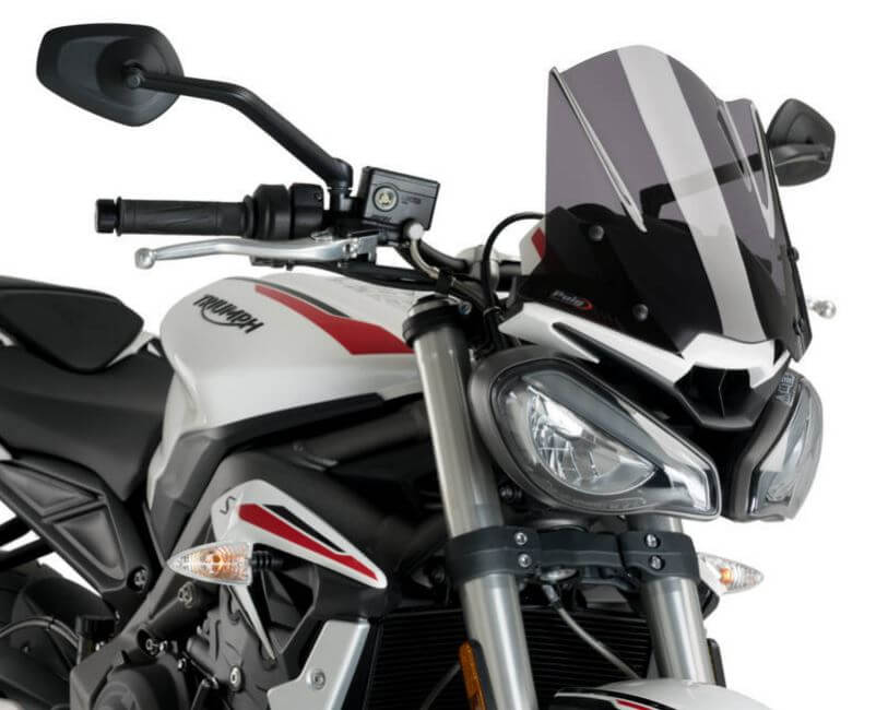Puig New Generation Naked Windscreen '20-'21 Triumph Street Triple 765 S/R/RS