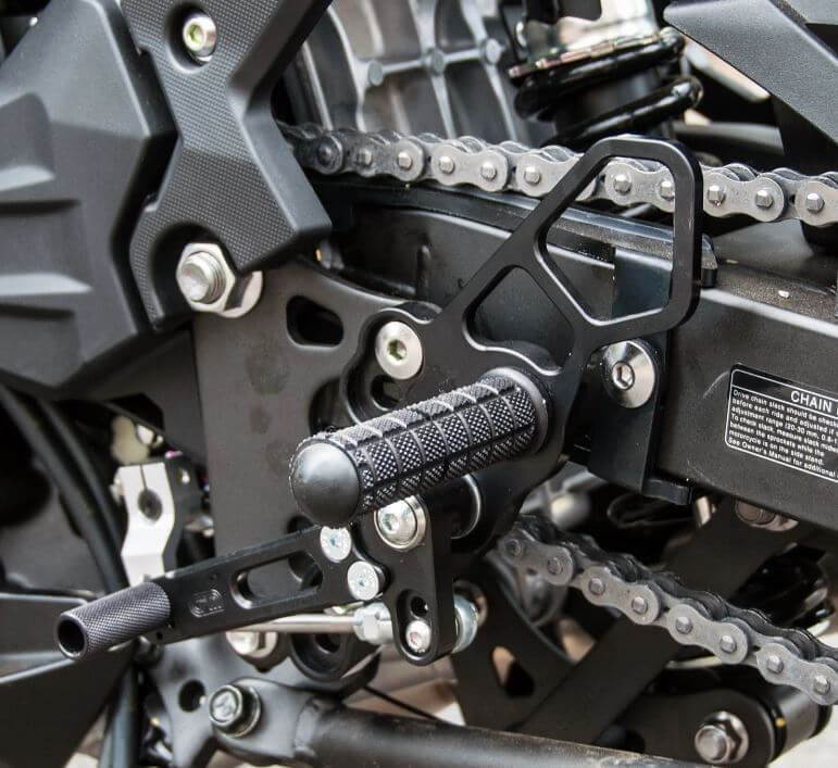 Buy Woodcraft Complete Rearset Kit w/Pedals '18-'22 Kawasaki Ninja 400