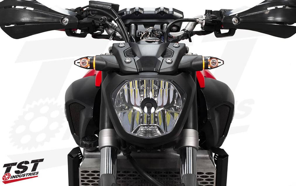 TST Industries Mech-GTR Front LED Turn Signals for Yamaha FZ-07/MT-07/FZ-09/MT-09/FZ1