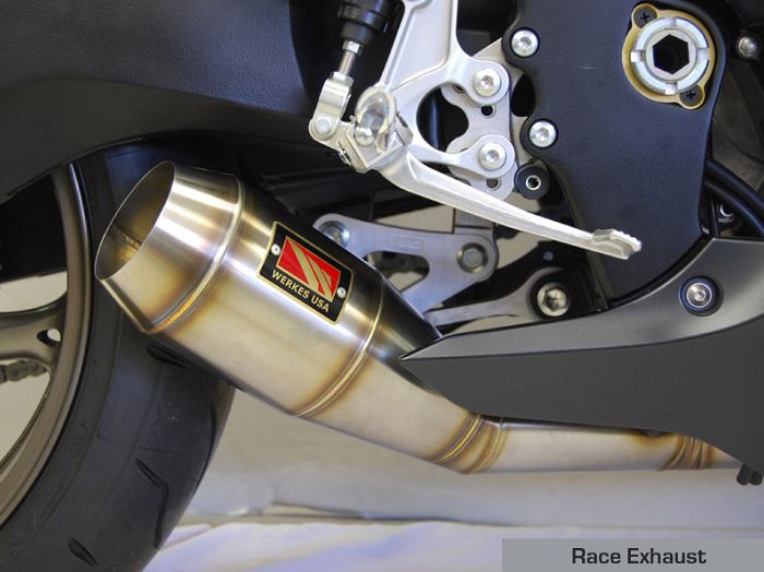 Stainless Steel Exhaust Shown