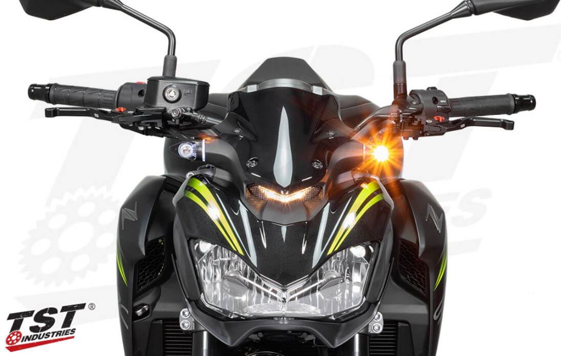 TST Industries MECH-GTR Front Turn Signals '20-'21 Kawasaski Z650