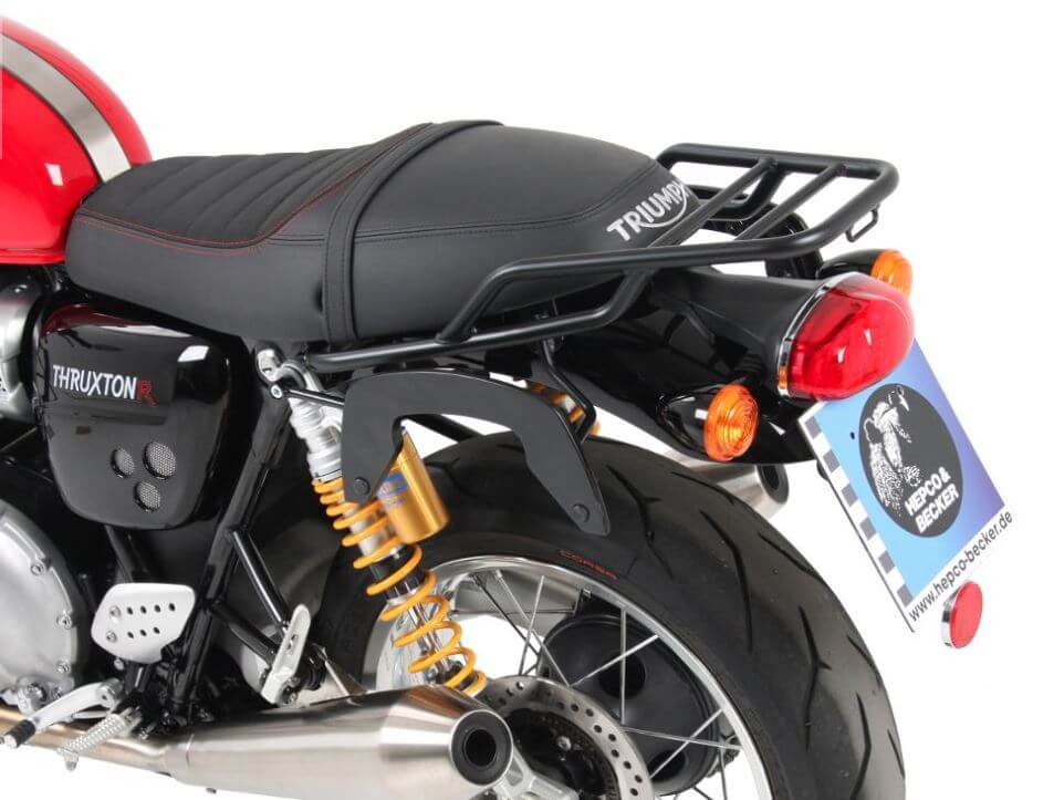 Hepco & Becker Rear Rack for '16-'17 Triumph Thruxton/R - Black