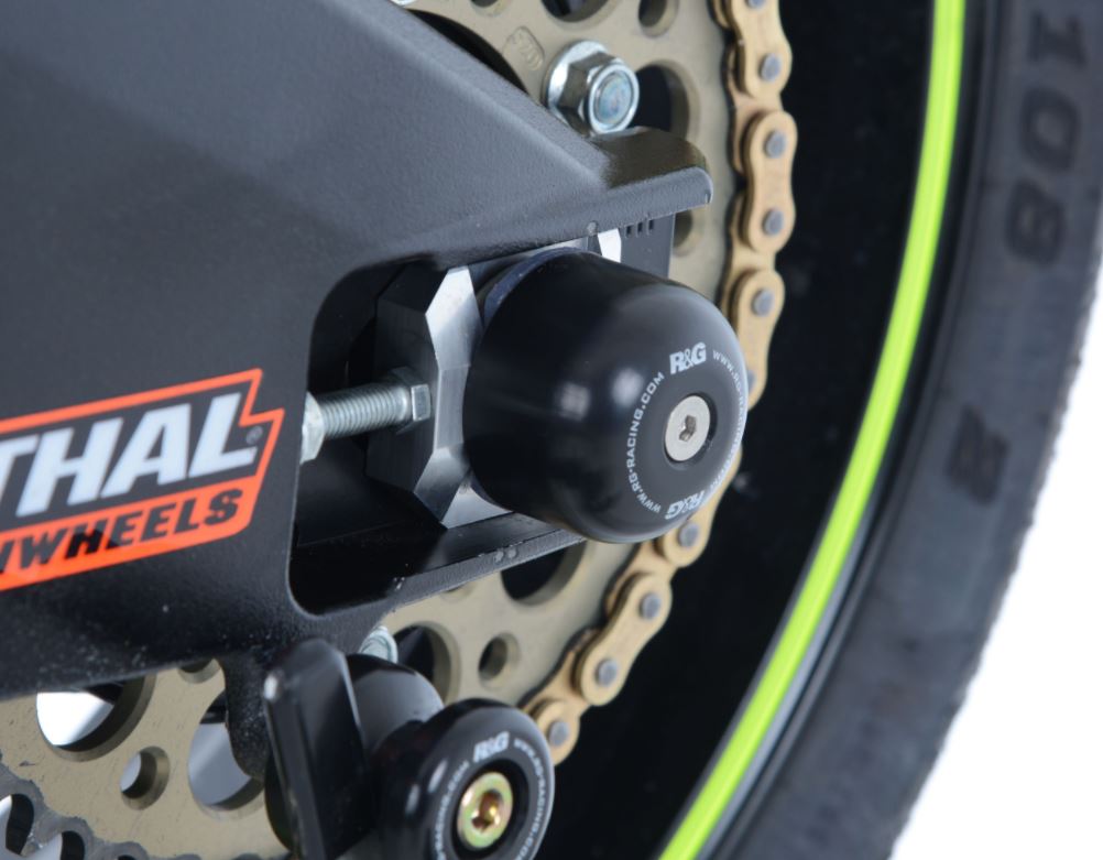 R&G Racing Swingarm Protectors 2017-2018 Suzuki GSX-R1000/R | SP0076BK