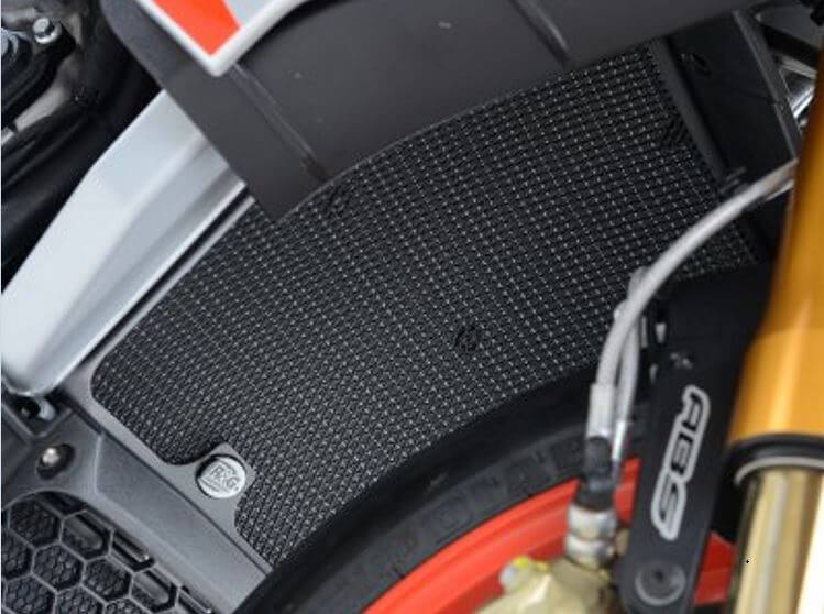 R&G Racing Aluminium Radiator Guard '15-20 Aprilia RSV4/1100 Factory, '16-'21 Tuono V4 1100/Factory