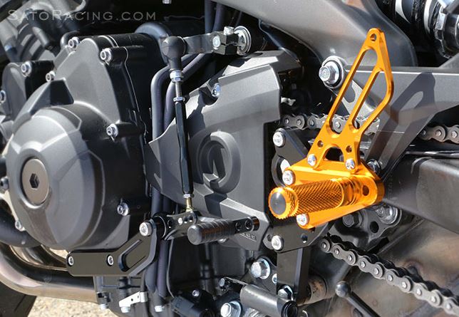 Sato Racing Adjustable Rearsets for 2014-2015 Yamaha FZ09 / MT09
