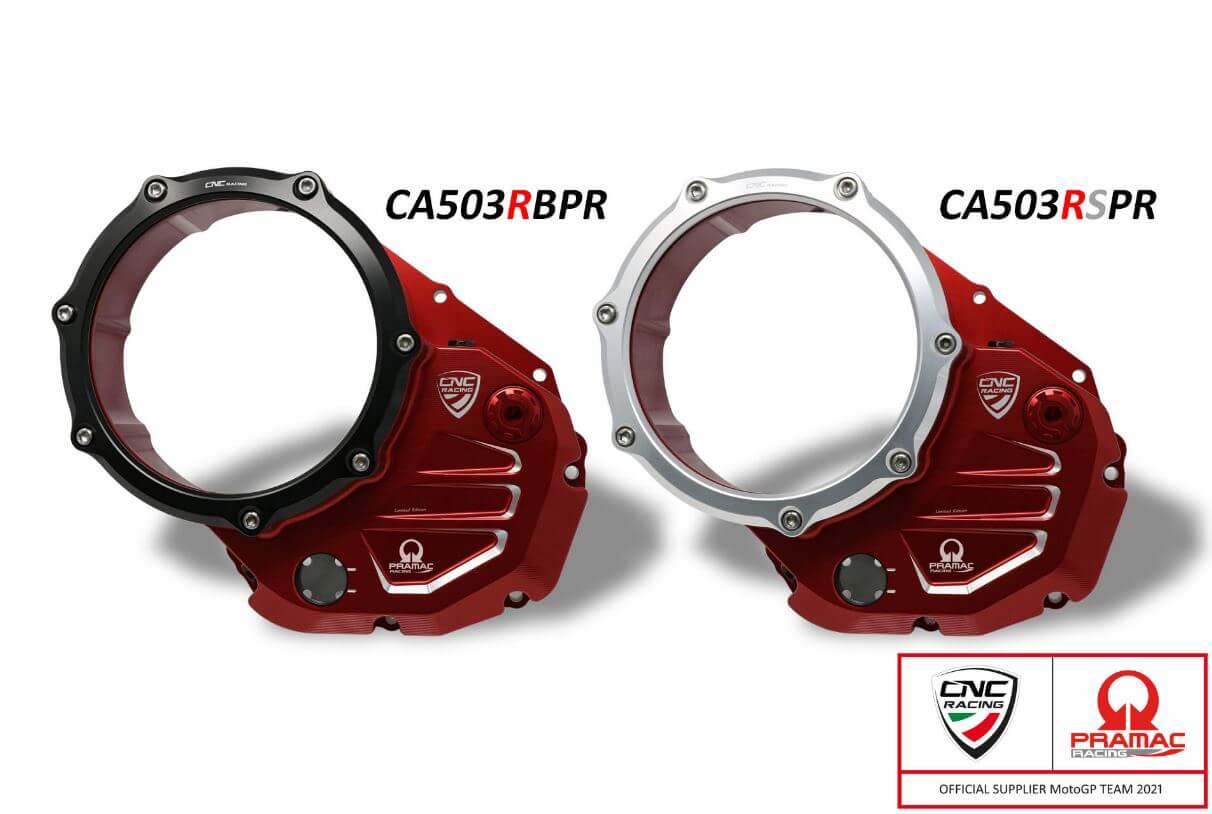 CNC Racing CA503 Ducati Pramac Racing Limited Edition Clear Clutch Cover for Ducati