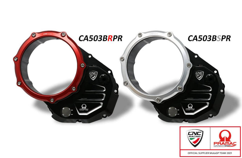 CNC Racing CA503 Ducati Pramac Racing Limited Edition Clear Clutch Cover for Ducati