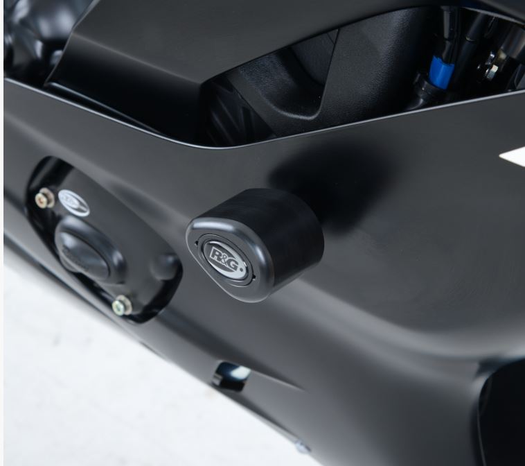 R&G Racing Crash Protectors / Frame Sliders 2017+ Yamaha YZF R6 | CP0431BL
