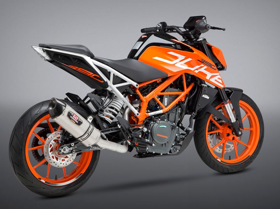 Yoshimura Race R-77 3QTR SS-SS-CF Slip-On Exhaust '17-'19KTM 390 Duke/RC 390