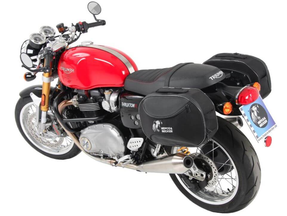 Hepco & Becker C-Bow Carrier for '16-'17 Triumph Thruxton/R - Black