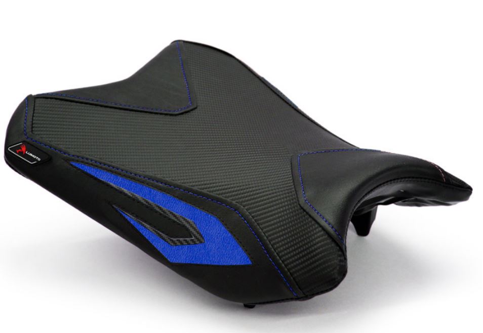 LuiMoto Sport Seat Covers '13-'17 Kawasaki Ninja 300 - Black/Blue
