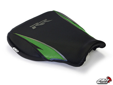 LuiMoto Tribal Blade Seat Cover 07-12 Honda CBR600RR - Cf Black/Green - Motostarz USA