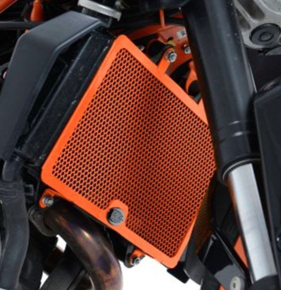 R&G Racing Aluminium Radiator Guard (Black) KTM '13-'16 390 Duke, '15-'18 RC 390