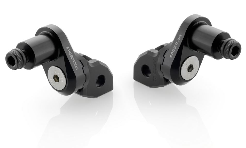 Rizoma Eccentric Rider Peg Adapters 2016-2017 Triumph Thruxton 1200/R | PE772B