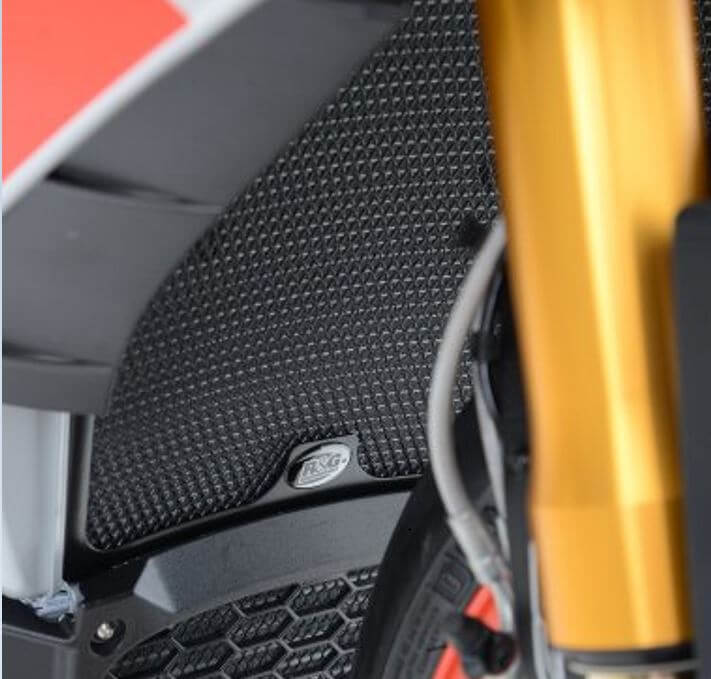 R&G Racing Aluminium Radiator Guard '15-20 Aprilia RSV4/1100 Factory, '16-'21 Tuono V4 1100/Factory