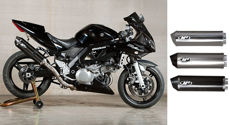 M4 Race Full Stainless Steel Exhaust System for 04-08 Suzuki SV1000