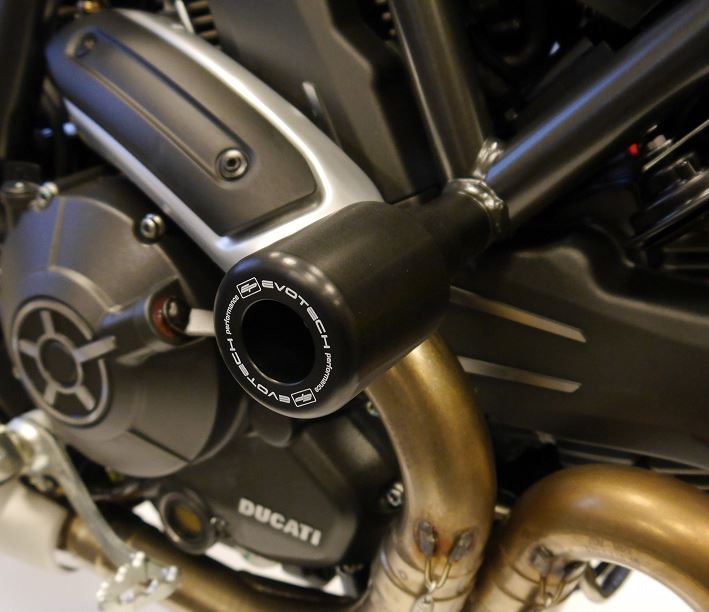 Evotech Performance Crash Protection / Frame Sliders 2016-2018 Ducati Scrambler Sixty2
