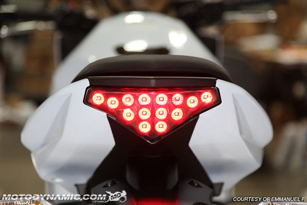 Motodynamic Sequential LED Tail Light for 2012-2015 Kawasaki Ninja 650 / ER-6N