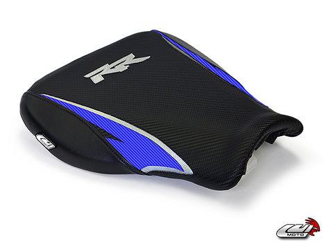 LuiMoto Tribal Blade Seat Cover 07-12 Honda CBR600RR - Cf Black/Blue - Motostarz USA