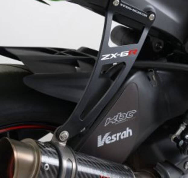 R&G Racing Exhaust Hanger & Footrest Blanking Plate Kit '09- Kawasaki ZX6R