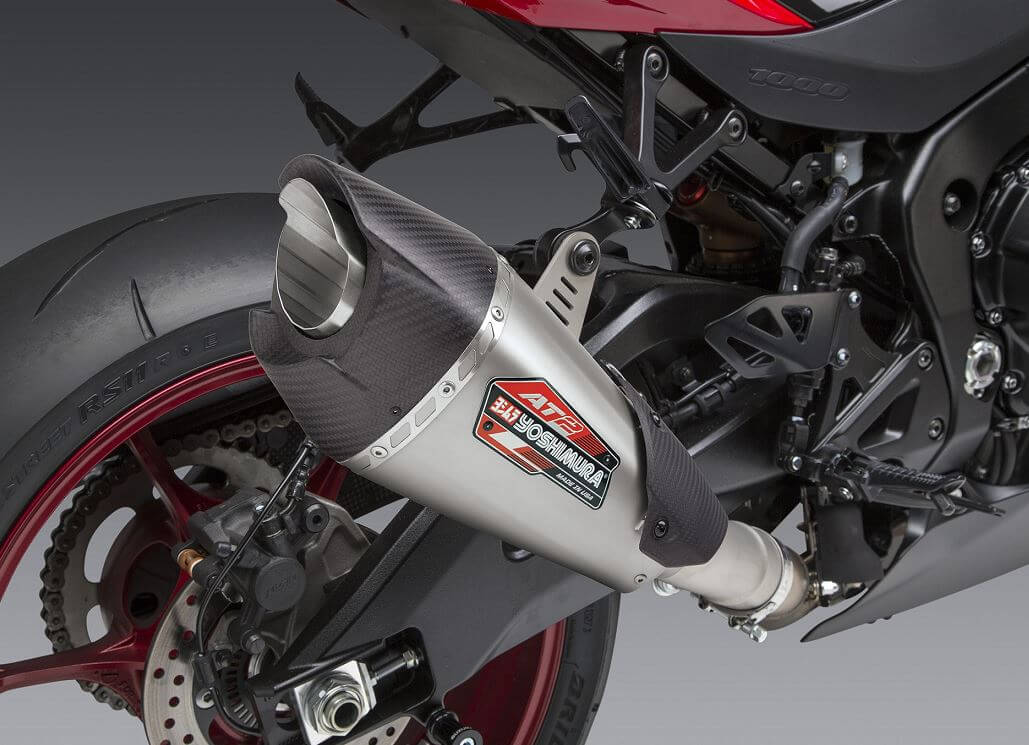 Yoshimura AT2 Stainless Slip-On Exhaust '17-'22 Suzuki GSX-R1000