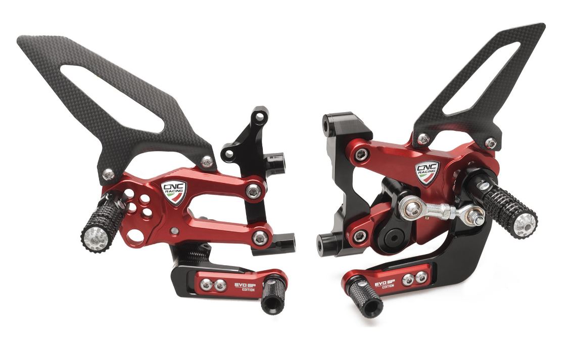CNC Racing EVO GP EDITION Adjustable Rearsets - Ducati Panigale 899/959/1199/1299/V2 | GP Shift