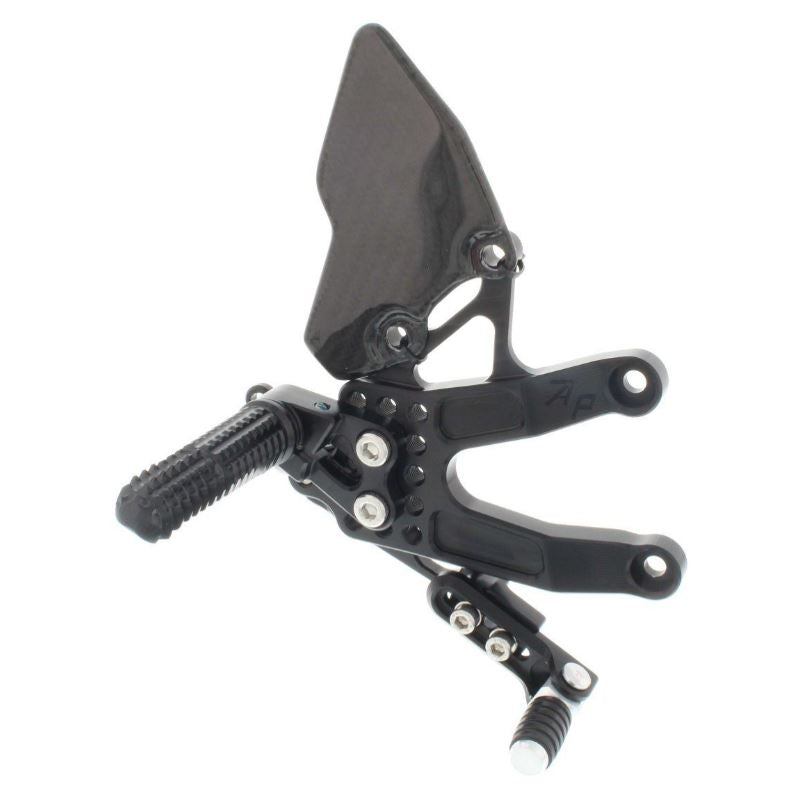 Attack Performance Adjustable Rearsets 2007-2012 Triumph Daytona 675 - Black