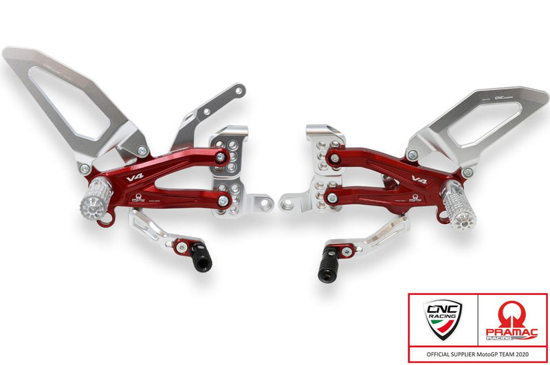 CNC Racing Pramac Limited Edition Rearsets Ducati Streetfighter V4