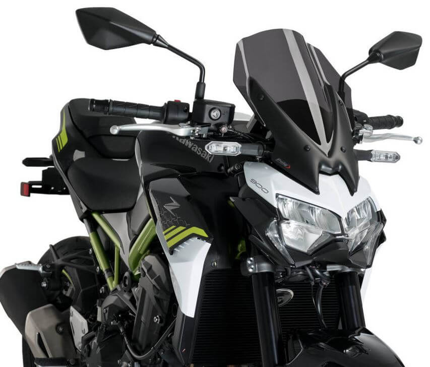 専用★Puig (プーチ) シールド Naked スモーク0869H Z900 Puig Naked New Generation Touring Windscreen 2020+ Kawasaki Z900