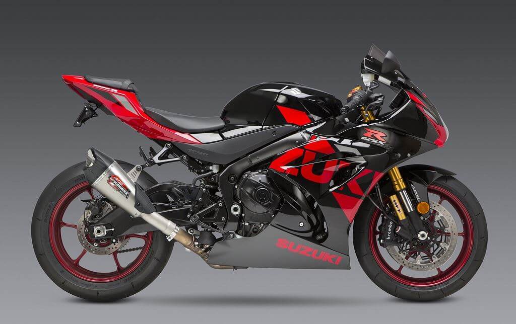 Yoshimura AT2 Stainless Slip-On Exhaust '17-'22 Suzuki GSX-R1000
