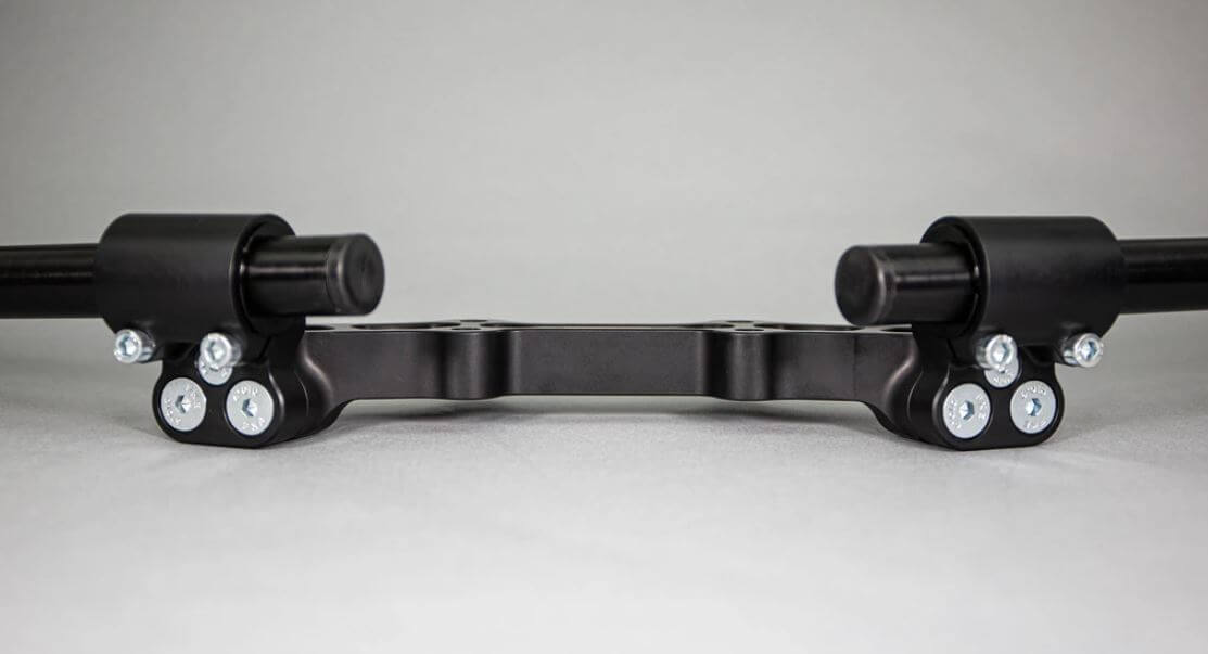 Woodcraft 35mm Eccentric Adjustable Clip-On Adapter Plate Riser Set 18-24 Yamaha MT-09