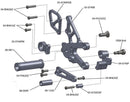 Woodcraft Complete Rearsets GP Shift for '11-'16 Aprilia RSV4 APRC/Tuono