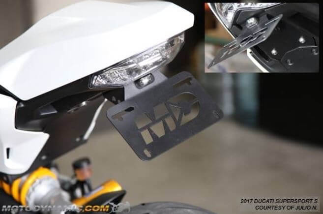 Motodynamic Fender Eliminator '17-'22 Ducati SuperSport, '17-'21 Monster 1200, '18-'21 Monster 821