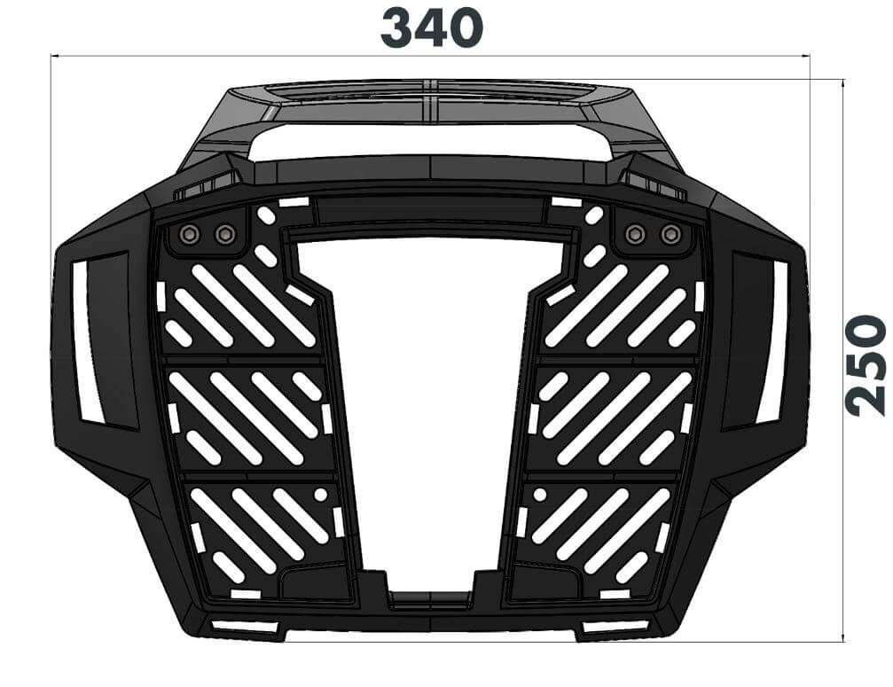 Hepco & Becker Alurack Top Case Carrier '16-'20 Honda CB500X