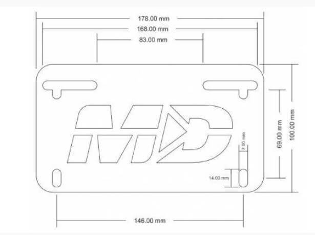 Motodynamic Fender Eliminator '18-'20 Kawasaki Ninja 400, Z400