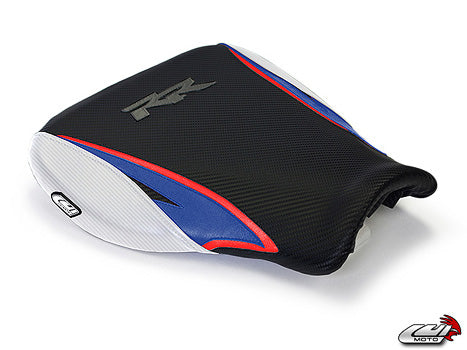 LuiMoto Tribal Blade Seat Cover 07-12 Honda CBR600RR - Cf Black/Red/Blue - Motostarz USA