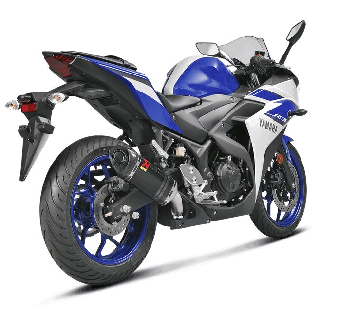 Akrapovic Slip-On Line (Carbon) Exhaust System for 2015-2020 Yamaha YZF R3
