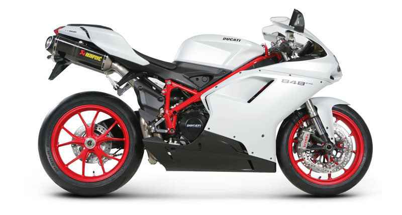 Akrapovic Slip-On Line (Carbon) Open Exhaust System 2008-2014 Ducati 848 / EVO - Motostarz USA