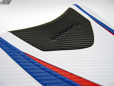 LuiMoto Team Suzuki Seat Covers 2007-2008 Suzuki GSX-R1000 - Cf Black/White/Red/Blue