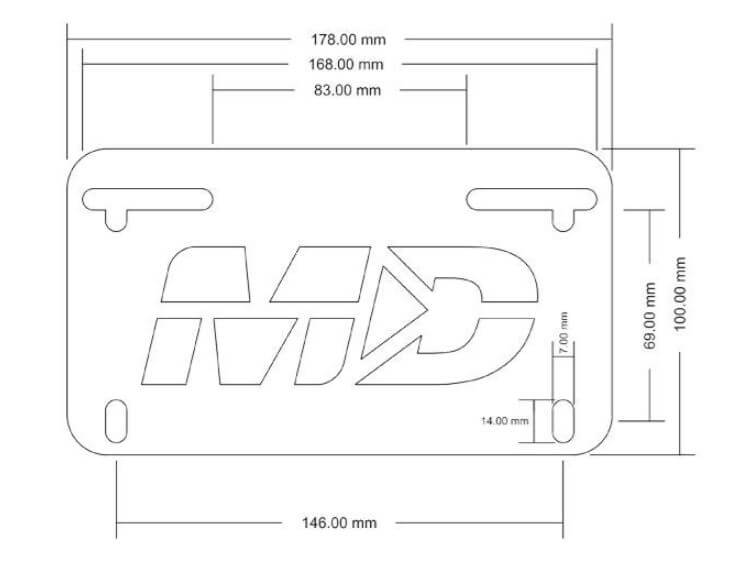 Motodynamic Fender Eliminator '17-'22 Ducati SuperSport, '17-'21 Monster 1200, '18-'21 Monster 821
